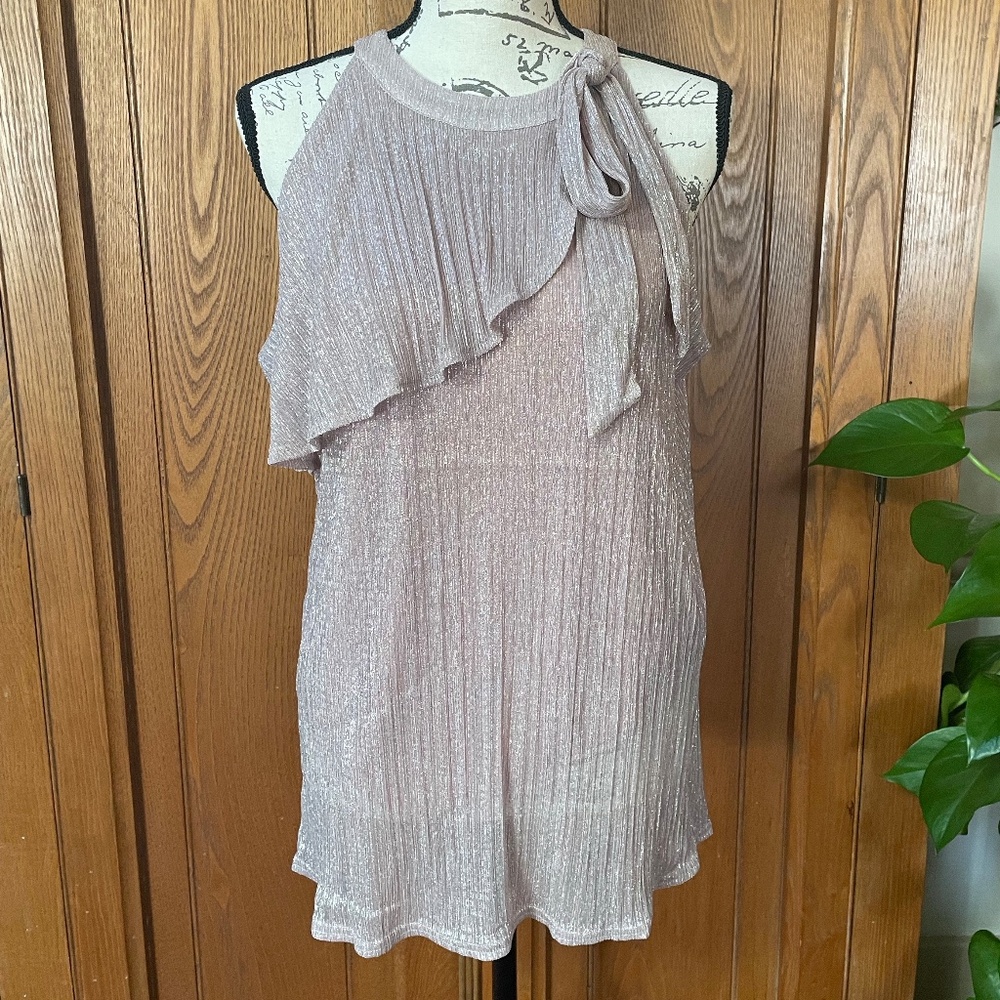 Nine West pink shimmering top💗